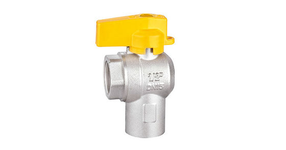 บอลวาล์วทองเหลืองเส้นชุบนิกเกิล AV1005-FF
