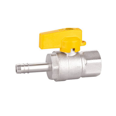 แก๊สทองเหลืองเกลียวบอลวาล์วตัวผู้ X ขั้วต่อท่อบอลวาล์ว PTFE