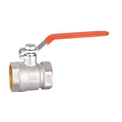 บอลวาล์วทองเหลืองนิเกิลเกลียว BV1033-FF สำหรับน้ำมันแก๊สน้ำ