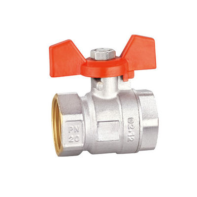 บอลวาล์วทองเหลืองเกลียวใน 1 ใน 3/4 BV1031-FF ความดันปกติ สูงสุด 16 บาร์