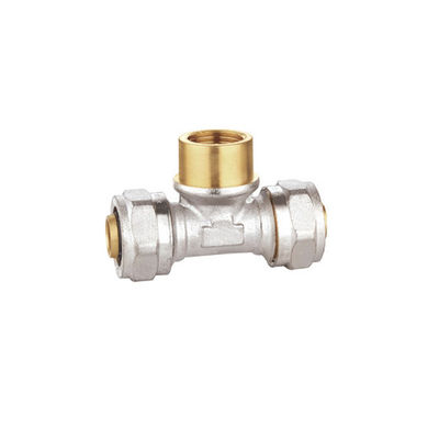 PF5008 ฟอร์จทองเหลืองอัดหญิงทีชุบนิกเกิล 16X1 / 2x16 26X16X26