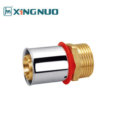 3/4 NPT สวยทองแดง Fittings การบดแดง PEX Fittings ทองแดง 1/2