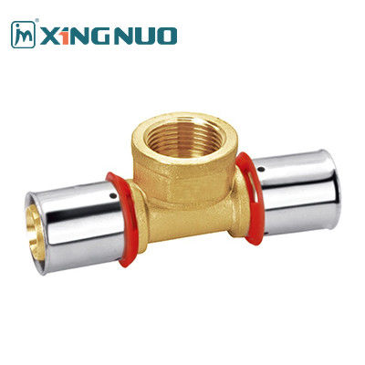 150 PSI ทองแดง การบดเทียฟิตสําหรับเครื่องพิมพ์อุตสาหกรรม PEX 16-32 มม สายสตรี