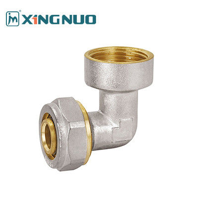 NSF 61 รับรองทองแดง Female Elbow Fittings PEX Fitting 16-32MM Thread Female Elbow PEX Compression Fittings สายด้ายสตรี